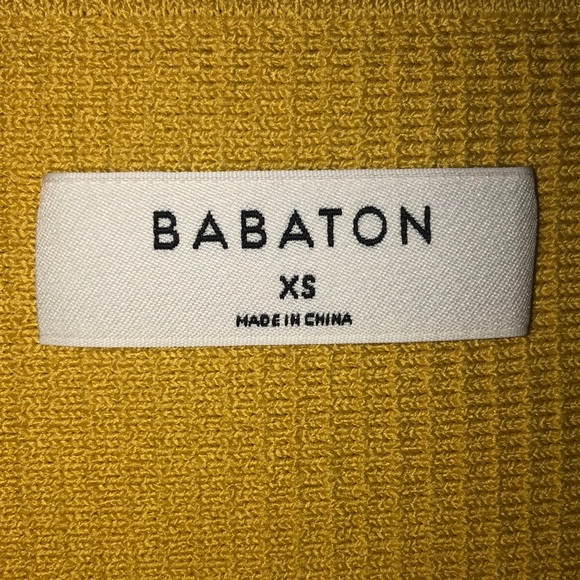 Babaton Sculpt Knit Tank Acacia/ Mustard Yellow XS - Picture 3 of 3